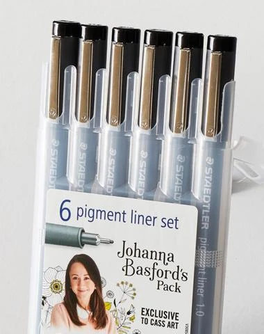 Staedtler 308 Pigment Liner Johanna Basford Edition Set