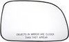 Dorman - HELP Replacement Glass - Plastic Backing 56657 Fits Hyundai Santa Fe 2009-07