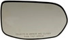 Dorman - HELP Non-Heated Plastic Backed Mirror Right 56366 Fits Honda CR-V 2009-07