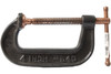 Ken Tool 4" Standard C-Clamp Rugged Ductile Iron 9" x 4" x 1" Model Number 39604