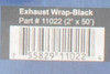 Cool It Thermo Tec Exhaust Insulating Wrap Graphite Black 2-in x 50ft Item 11022