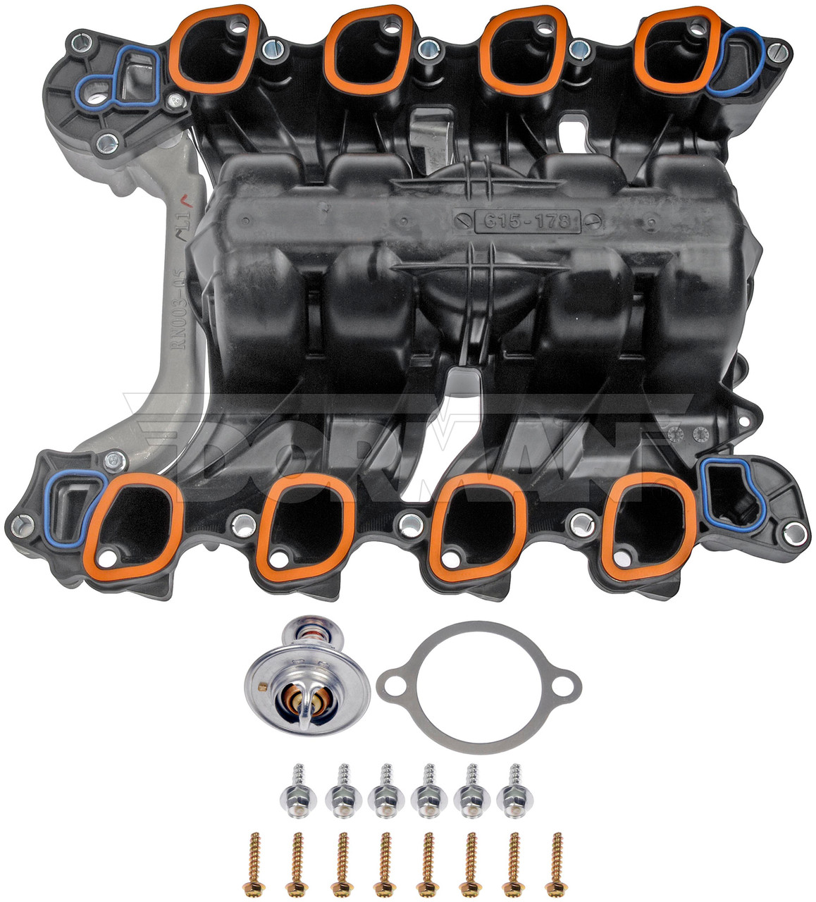 Dorman - OE Solutions Upper Plastic Intake Manifold - Integrated Gaskets 615-178 Fits Ford 2000-96