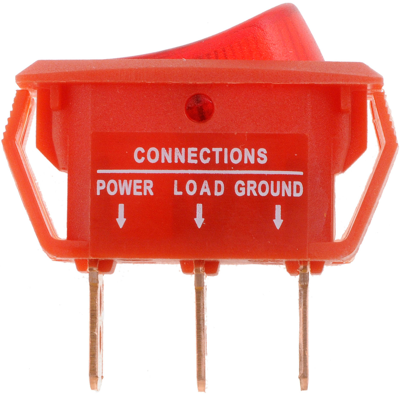 Dorman - Conduct-Tite Electrical Switches - Rocker Full Glow - Rectangular Style - Red Body/Red Glow 84834 Fits -