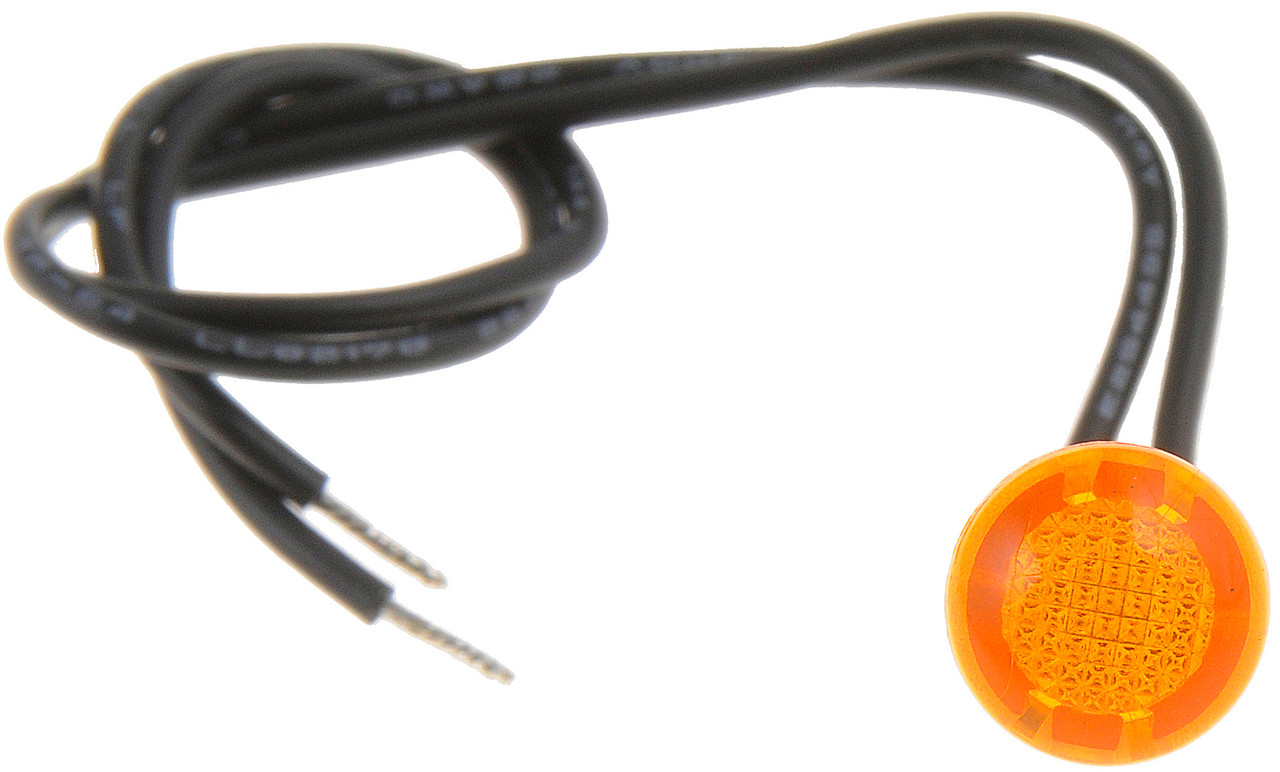 Dorman - Conduct-Tite Electrical Switches - Indicator Light - Round Mini Bezel-Free - Amber 84912 Fits -