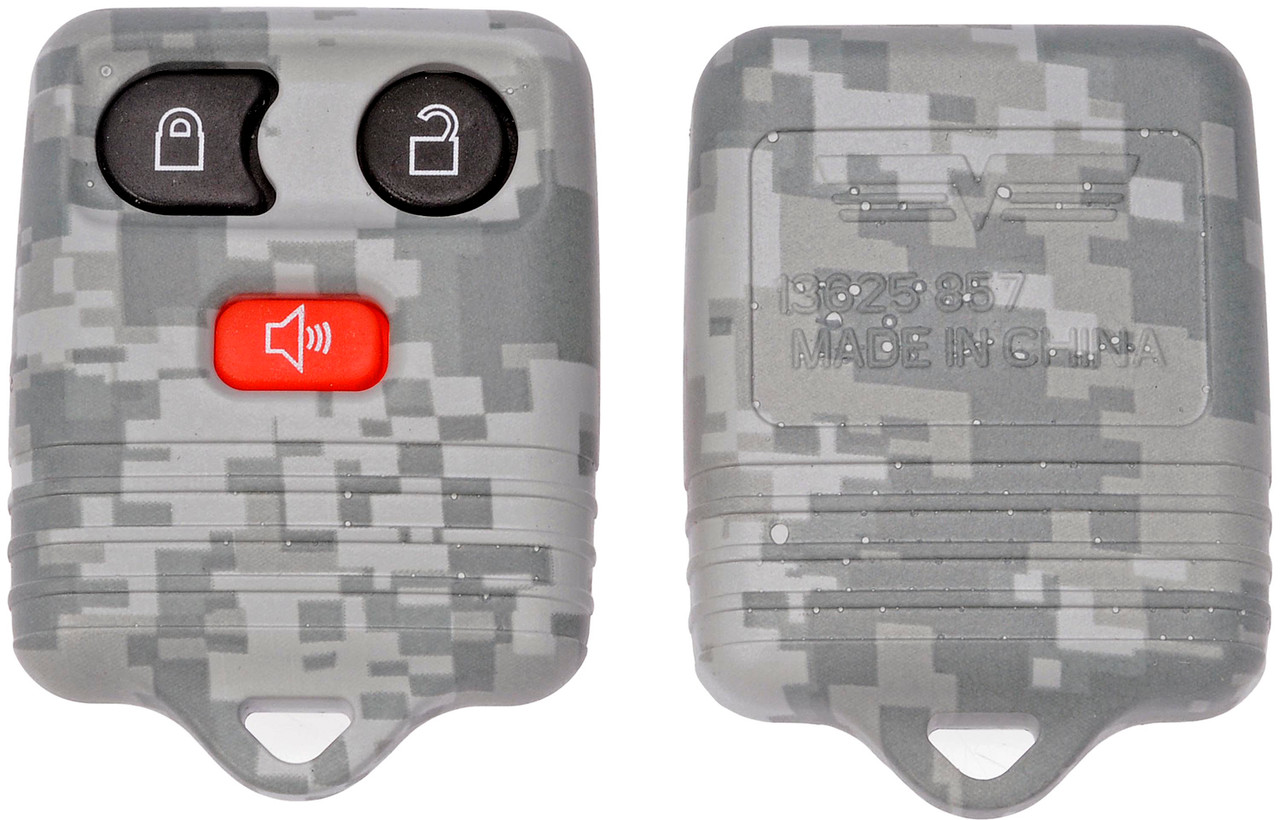 Dorman - HELP Keyless Remote Case Replacement Gray Digital Camouflage 13625Gyc Fits Ford 2018-98