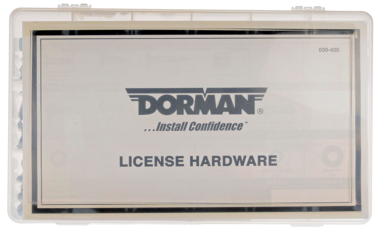 Dorman - Autograde Automotive Maintenance Tech Trays - License Plate Fasteners 030-400 Fits -