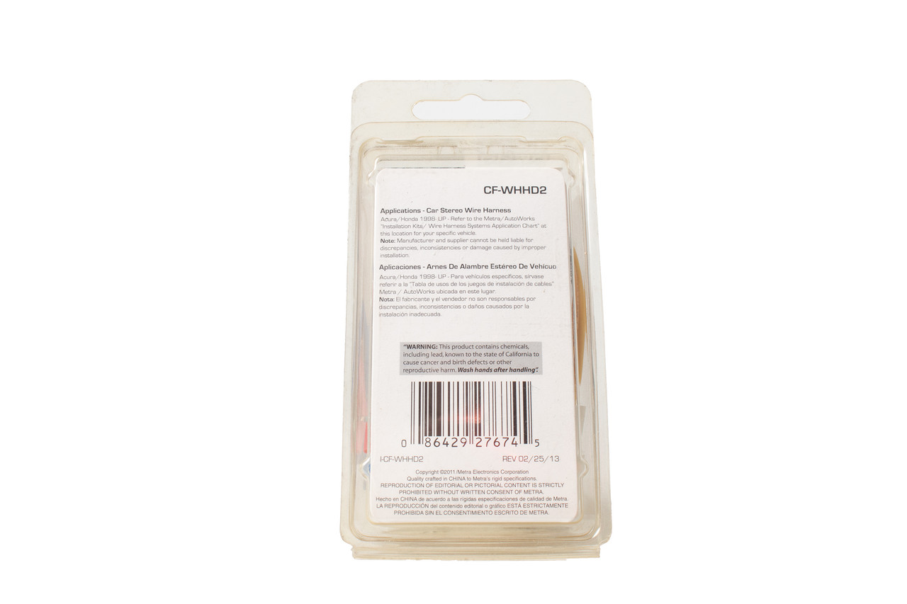 Metra Car Stereo Wire Harness Fits 1996-2002 Honda Passport Model Number CFWHHD2