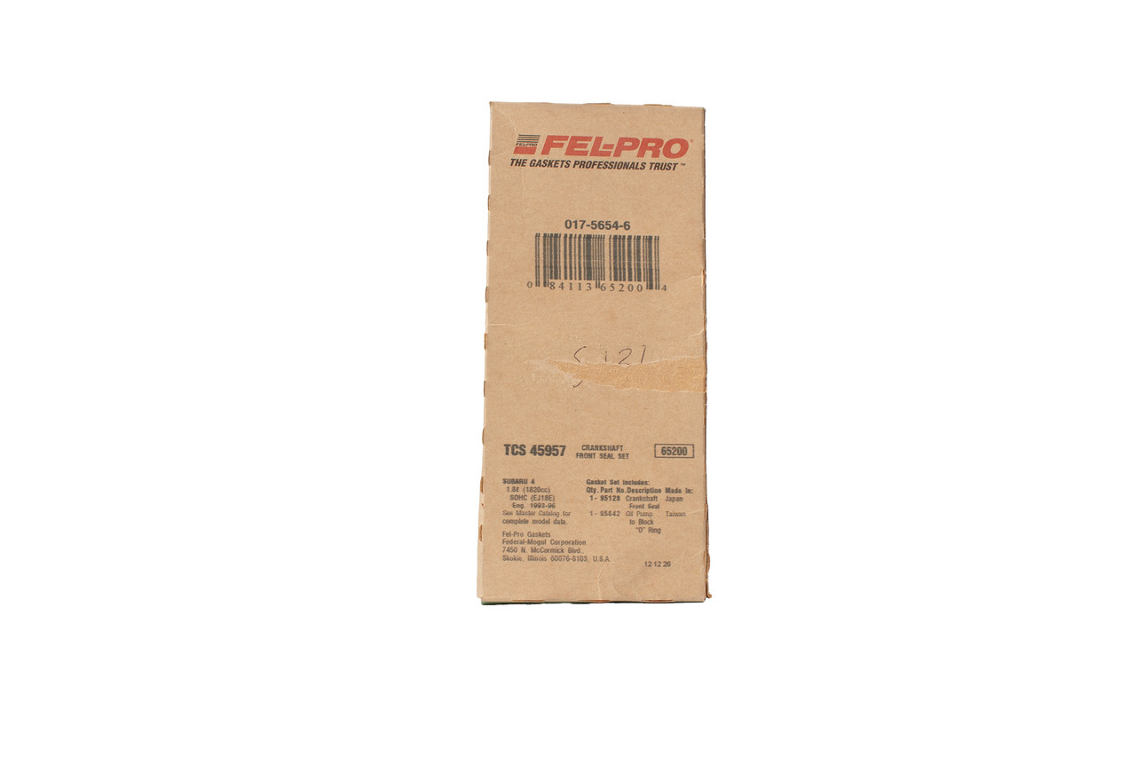 FelPro Front Crankshaft Seal Set Fits 1998 Subaru Forester Model Number TCS45957