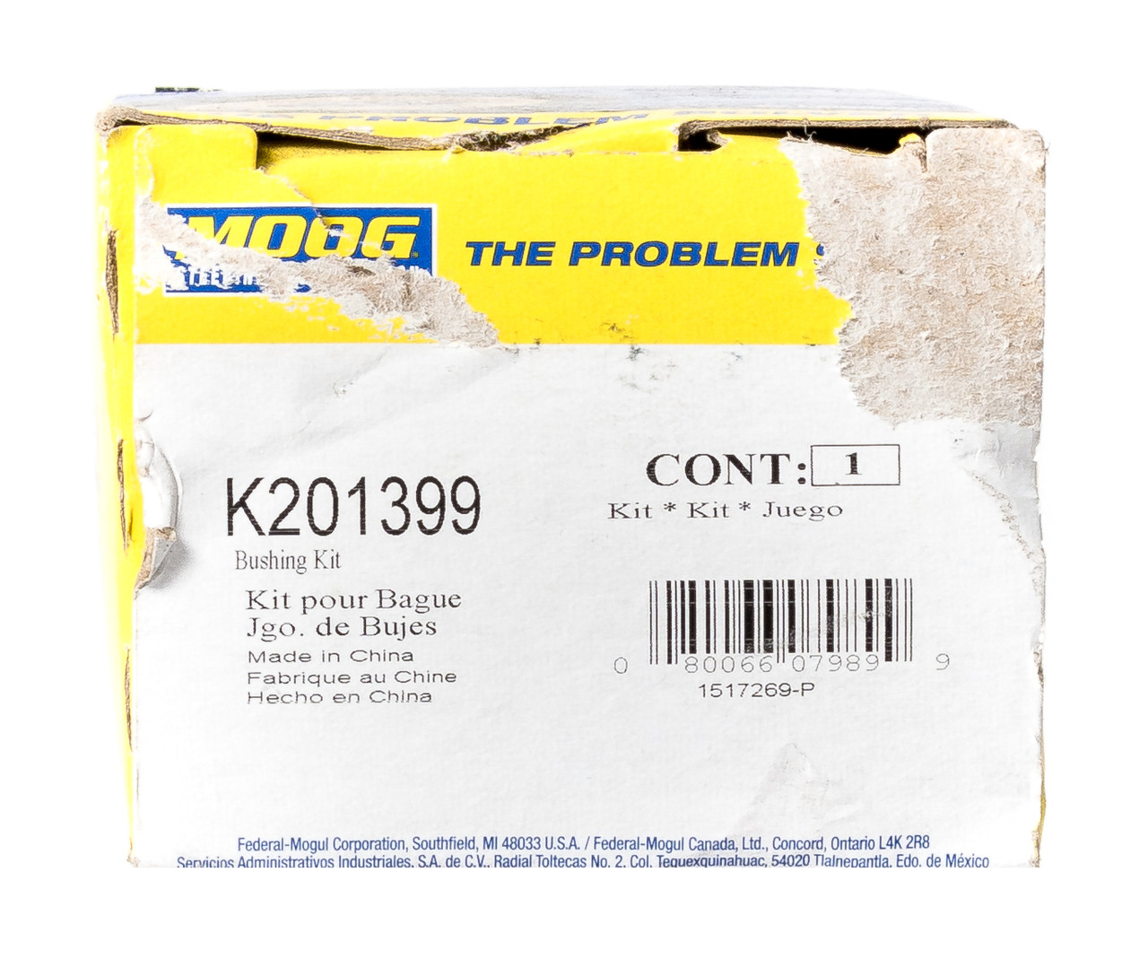Moog Rear Track Bar Bushing Kit Fits 1997-02 Ford Expedition Part Number K201399