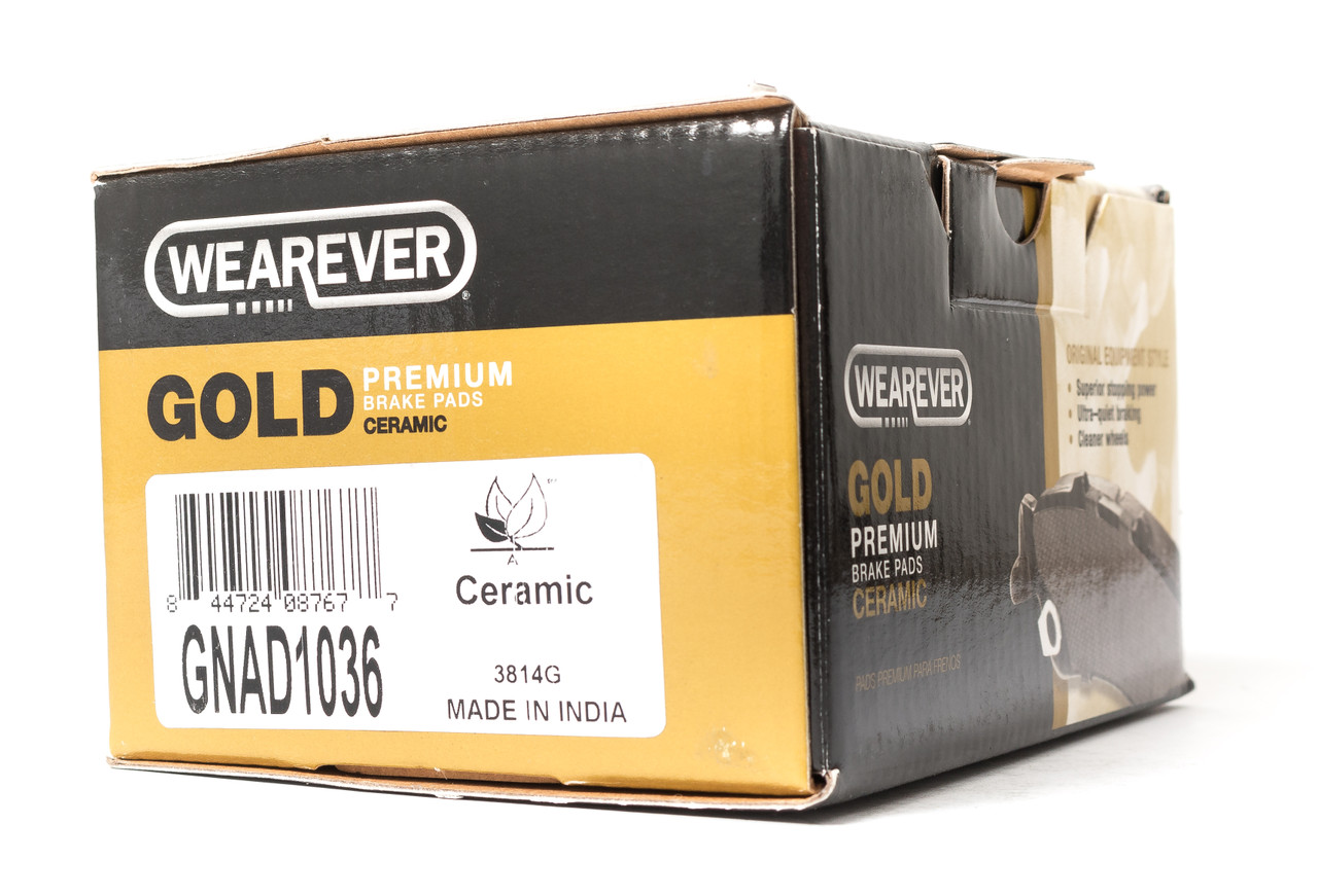Wearever Gold Front Brake Pads Ceramic Fits 04-06 Chevrolet Suzuki Part GNAD1036 Wearever Gold Front Brake Pads Ceramic Fits 04-06 Chevrolet Suzuki Part GNAD1036