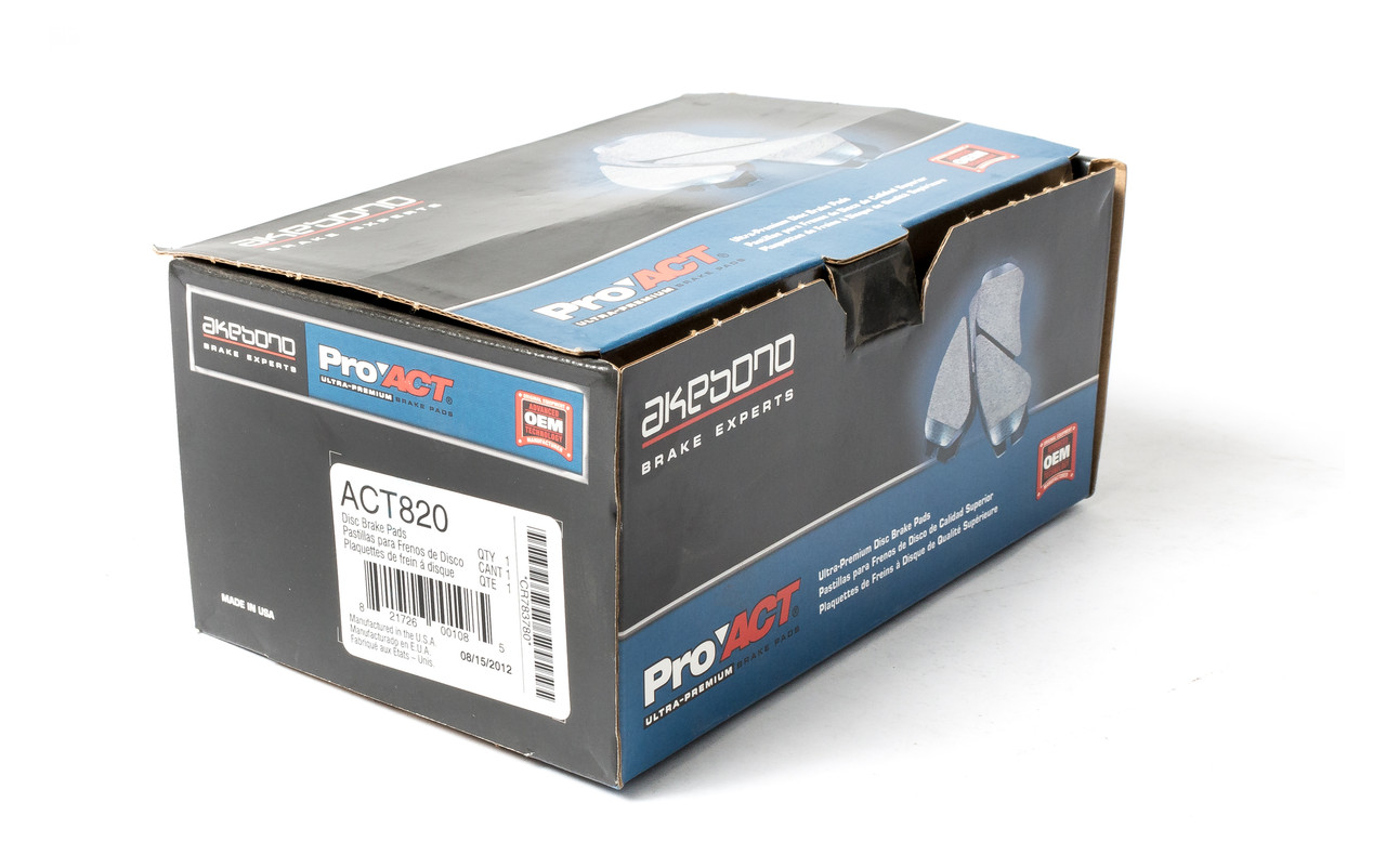 Akebono Proact Front Brake Pad Set Fits 2000-02 Dodge Dakota Durango Part ACT820 Akebono Proact Front Brake Pad Set Fits 2000-02 Dodge Dakota Durango Part ACT820