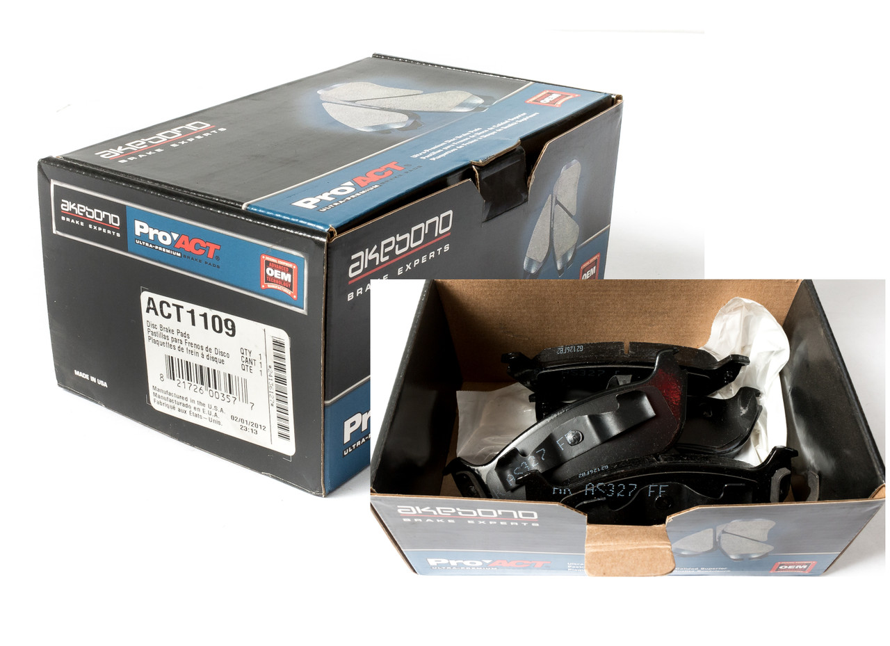 Akebono ProAct Ceramic Rear Brake Pad Set Fit 2005-10 Ford Explorer Part ACT1109 Akebono ProAct Ceramic Rear Brake Pad Set Fit 2005-10 Ford Explorer Part ACT1109