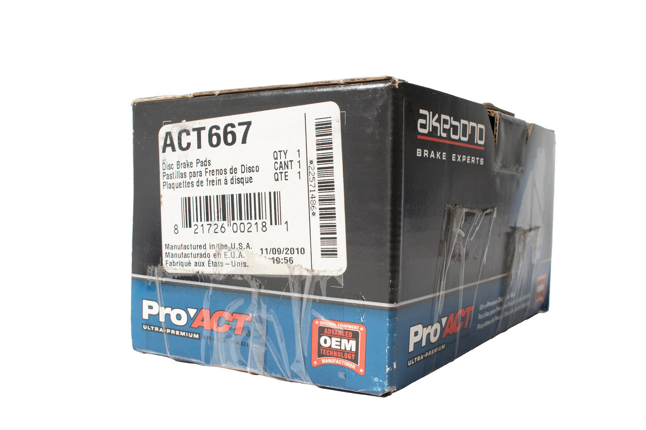 Akebono Proact Rear Brake Pad Set Fit 1995-2001 Ford Explorer Part Number ACT667 Akebono Proact Rear Brake Pad Set Fit 1995-2001 Ford Explorer Part Number ACT667