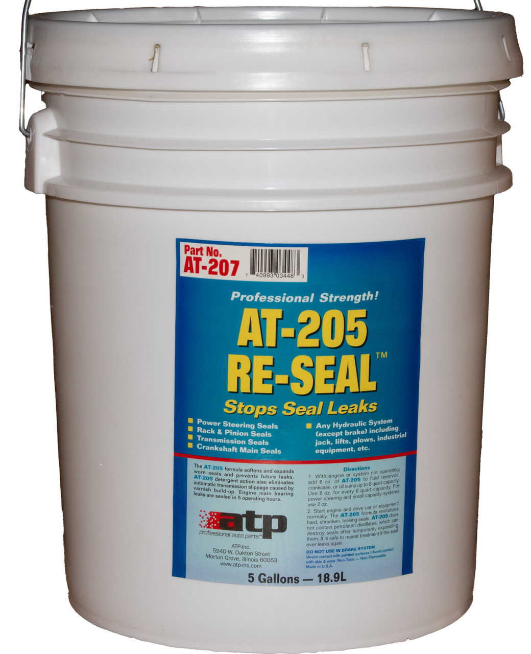 ATP Re-Seal Professional Strength Automotive Leak Sealant 5 Gallon Part ID AT207