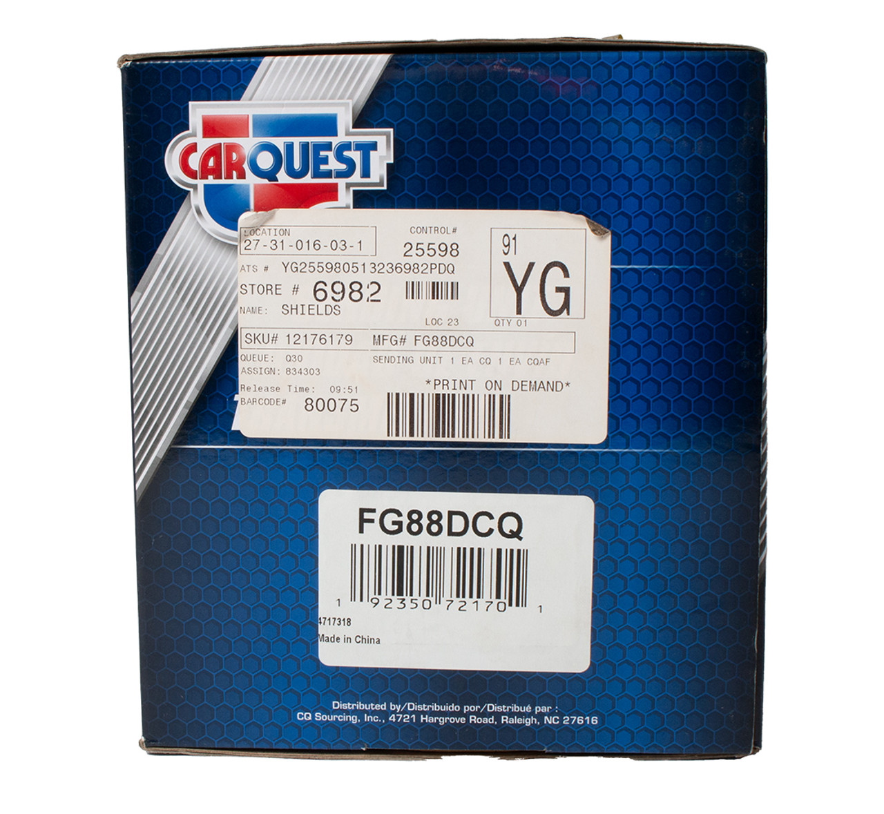 Carquest Fuel Pump Sending Unit Fits 1964-67 Chevrolet Chevelle Model ID FG88DCQ