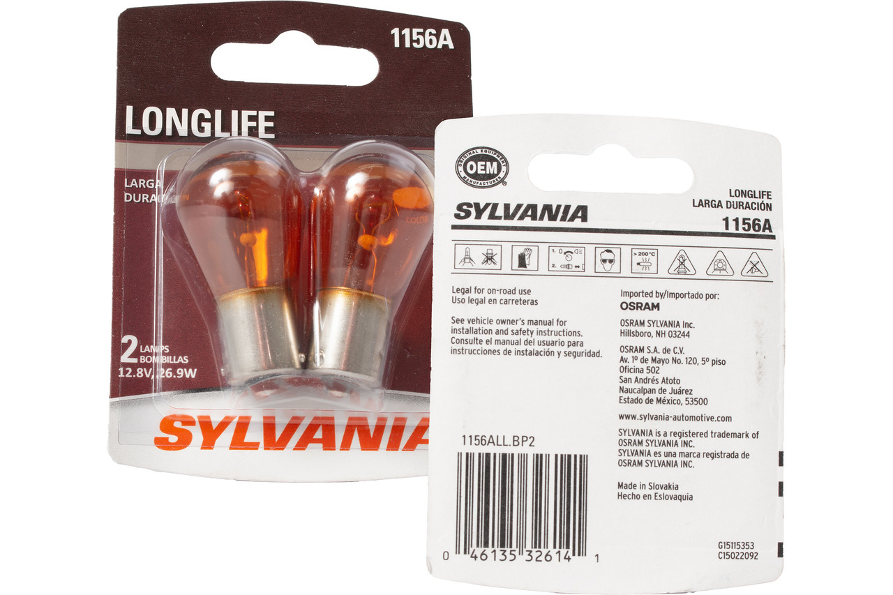 Sylvania Longlife Bulb 1156A Fits 2000-20 Hyundai Accent Part Number 1156ALL.BP2