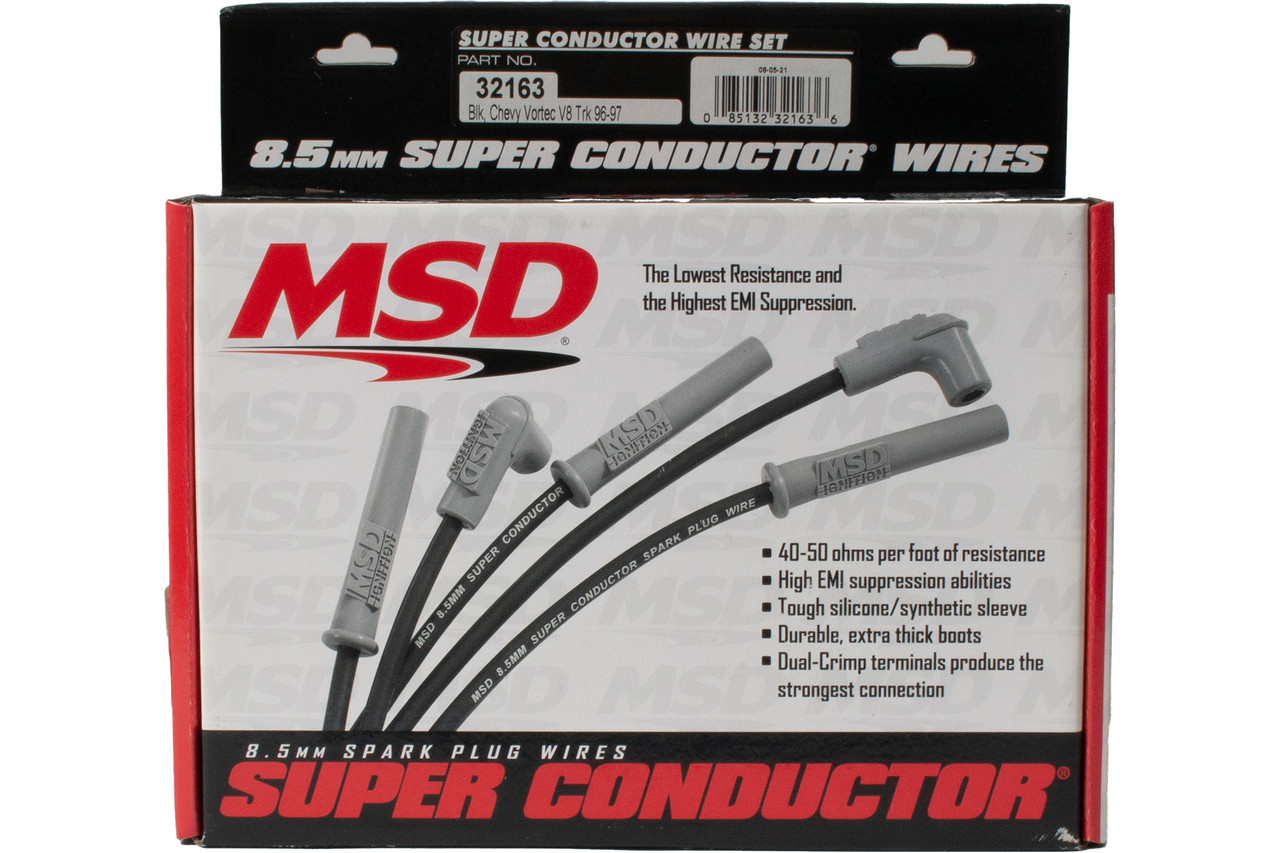 MSD Ignition Spark Plug Wires Fit 96-00 Chevrolet C1500 K1500 V8 5.7L Part 32163