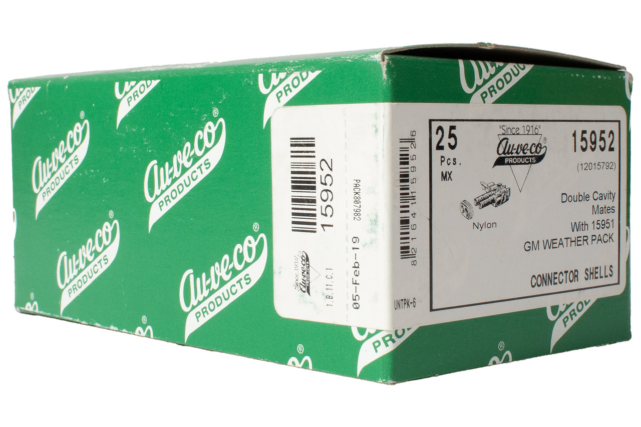 Auveco 2-Cavity Connector Shell Female Terminal 98-00 Chevrolet C/K Series 15952