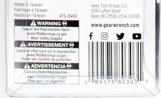 Apex Tool Group GearWrench 10PC 1/4" Drive 6 Point Standard SAE Socket Set 80303