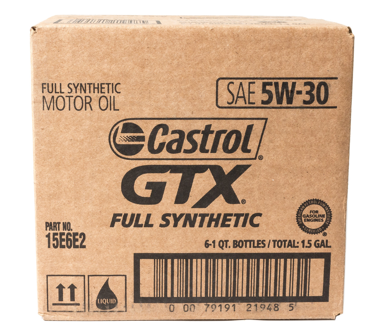 Castrol GTX Full Synthetic Motor Oil SAE 5W-30 1QT 6 Bottles Model Number 15E728