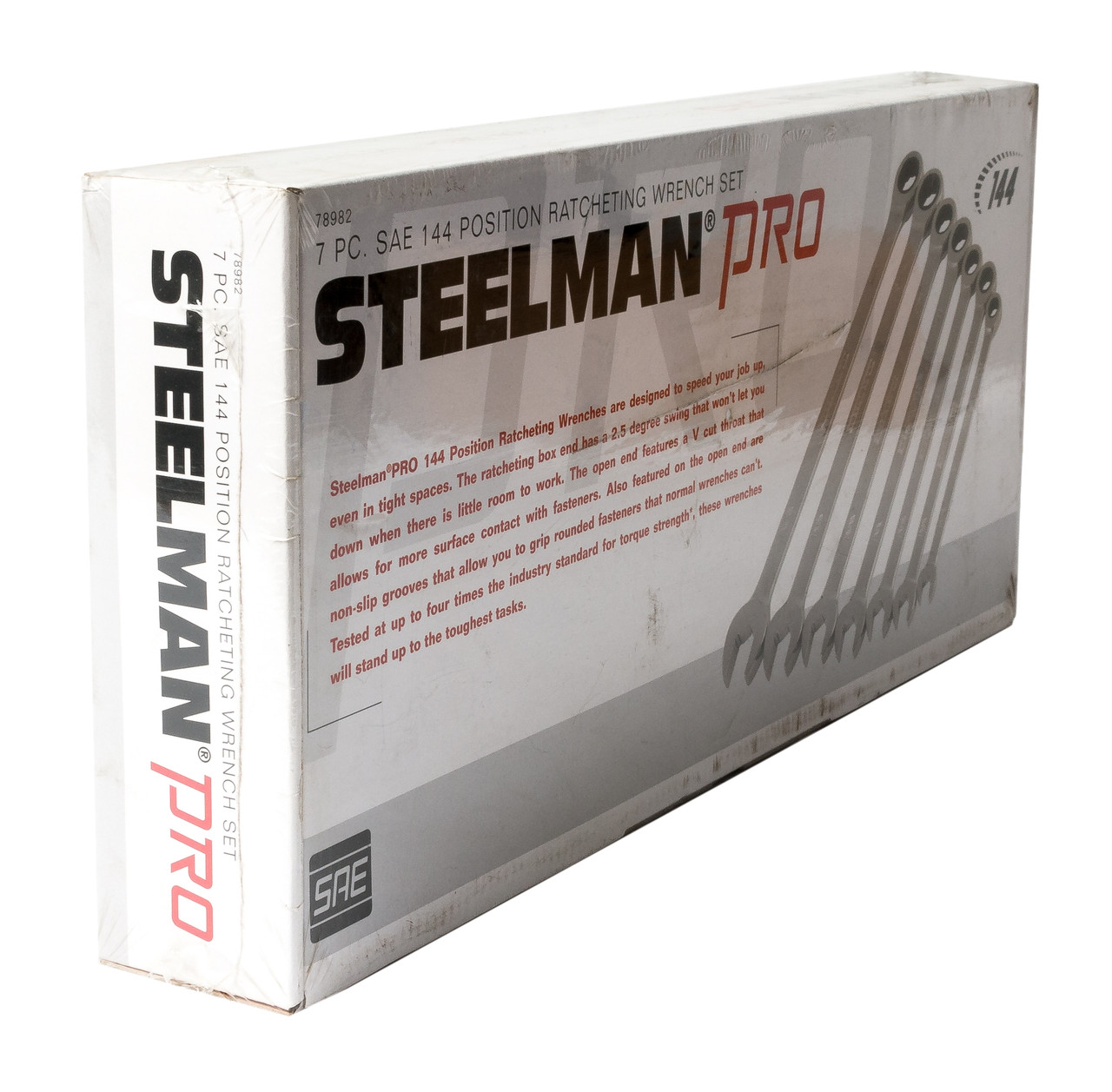 Steelman Pro 7 Pcs Standard 144 Position Ratcheting Wrench Set Part Number 78982