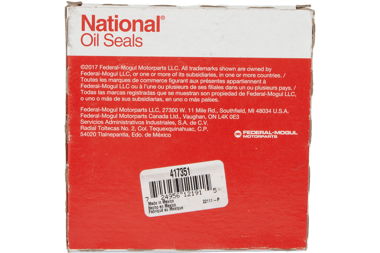 National Nitrile Oil Seal 3.0" ID 4.130" OD 0.437" Thickness Model Number 417351