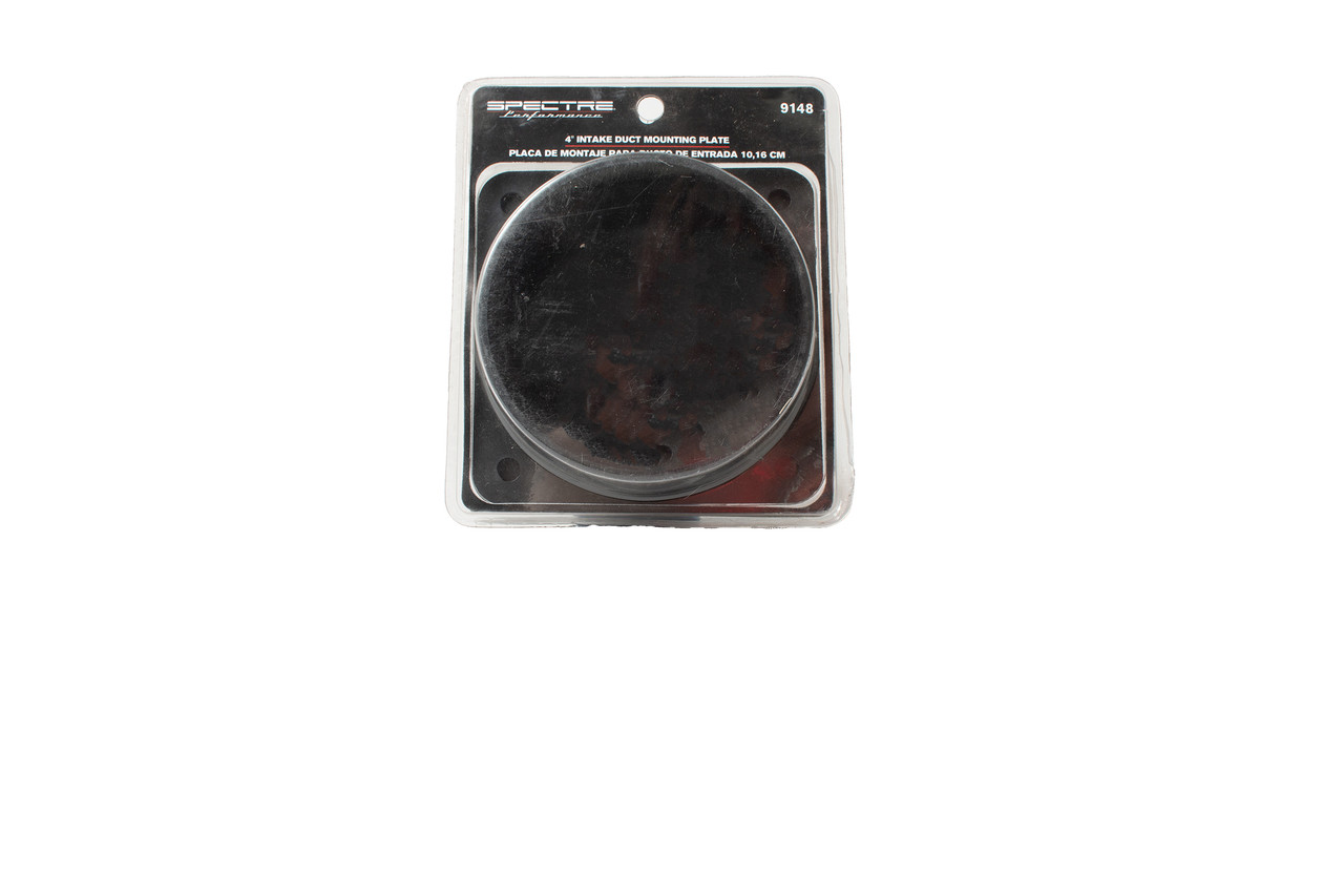 Spectre Performance 4 Inch Bolt-On Intake Duct Mounting Plate Plastic Model 9148