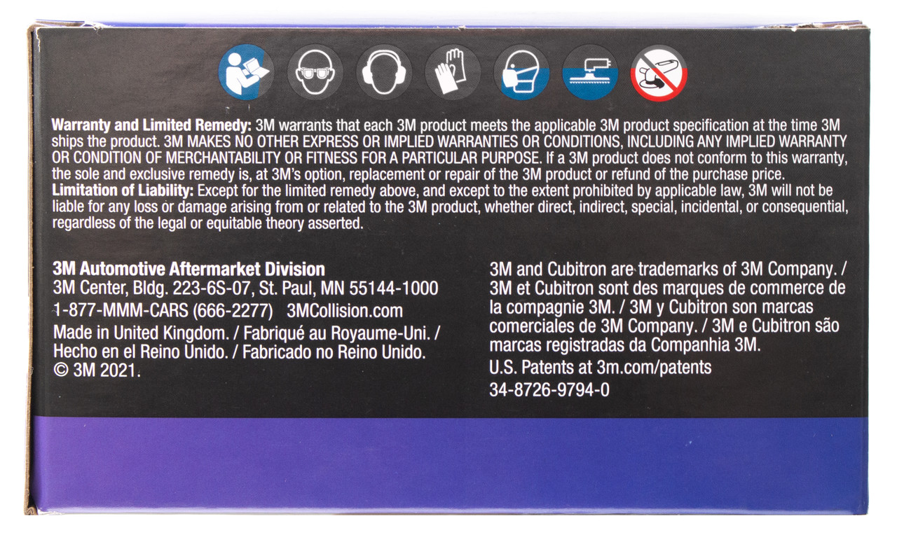 3M Cubitron II Automotive Replacement 180+ Grit 5 in Net Disc Roll 50 Pack 31668