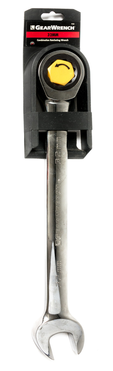 GearWrench Apex Tool Group 32MM Jumbo Combination Ratcheting Wrench Part ID 9132