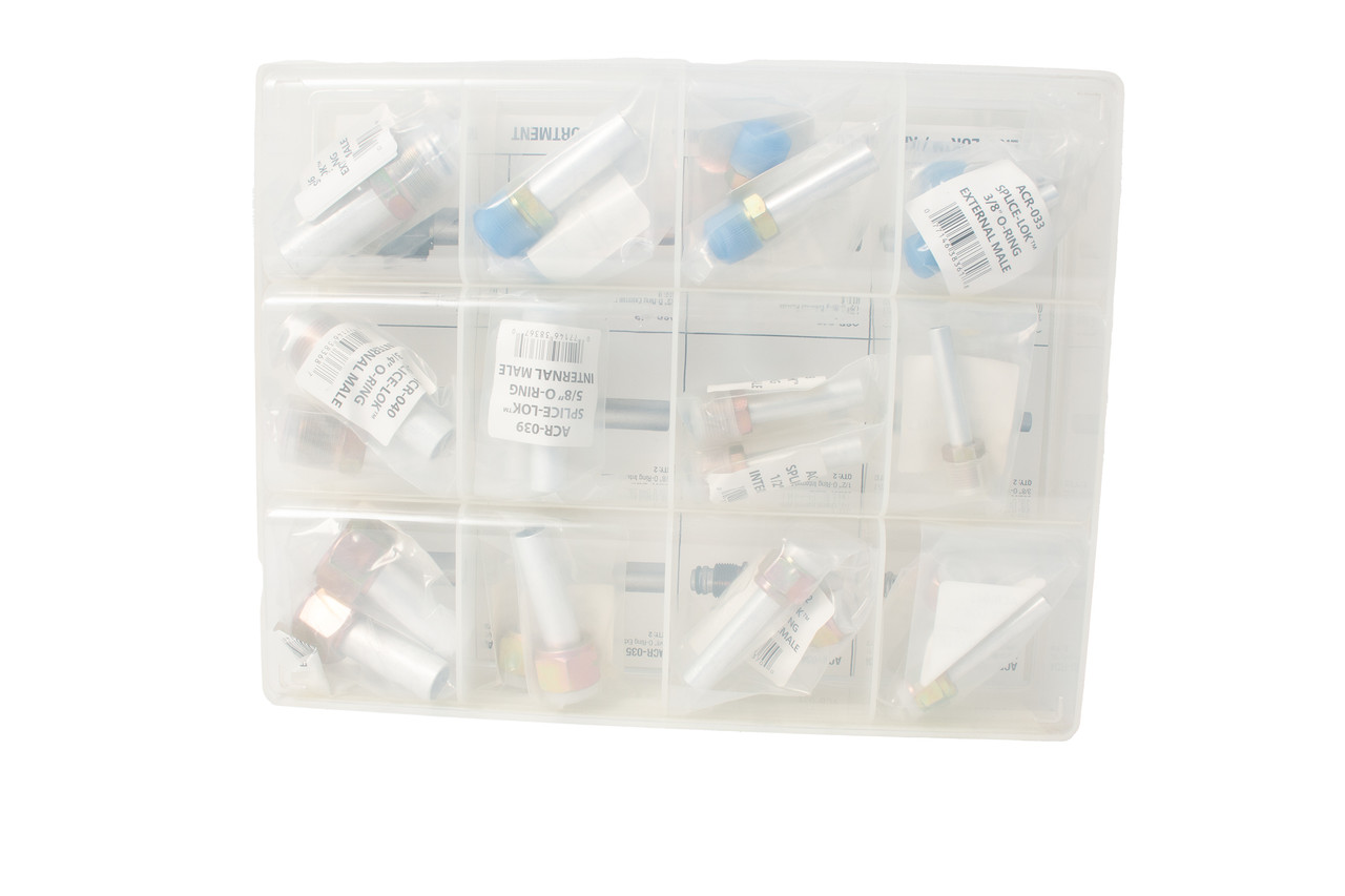 Splice-Lok/Kledge-Lok A/C Repair Ends Aluminum O-Ring Assortment Model ID ACRK-2