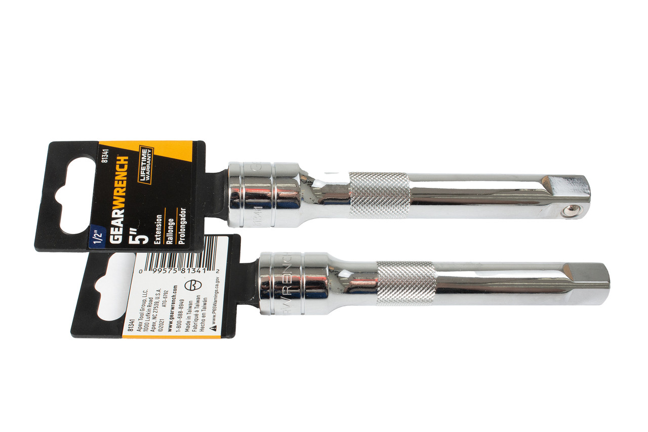 Apex Tool Group GearWrench 1/2" Drive 5" Extension Alloy Steel Part Number 81341