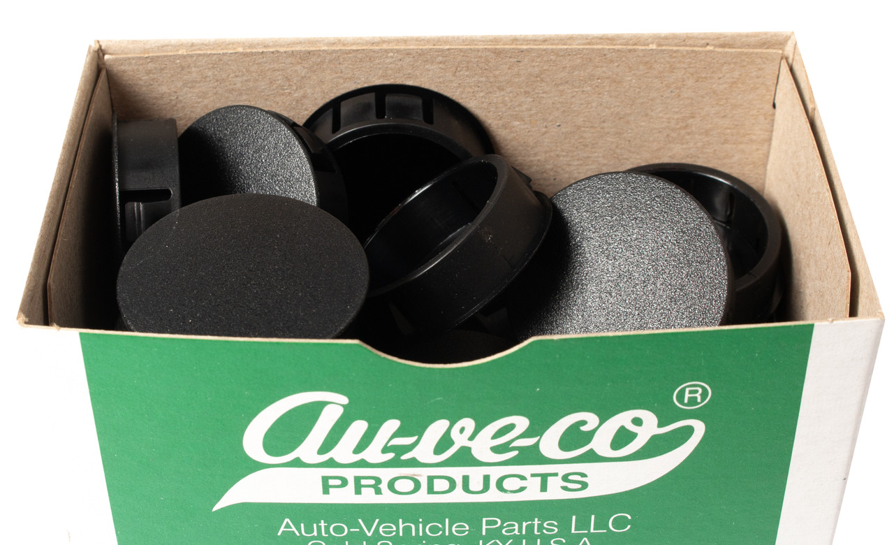 Au-ve-co 25 Pack Black Nylon Locking Hole Plugs 1-3/8" Hole Diameter 1-1/2" Head