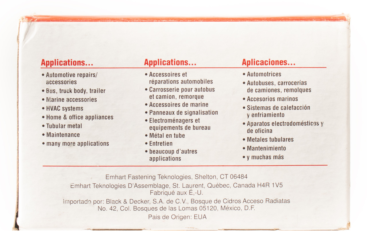 POP Avdel 60498 Blind Aluminum Rivet 1/4" Diameter 1/16"-1/4" Grip Range 500 pcs