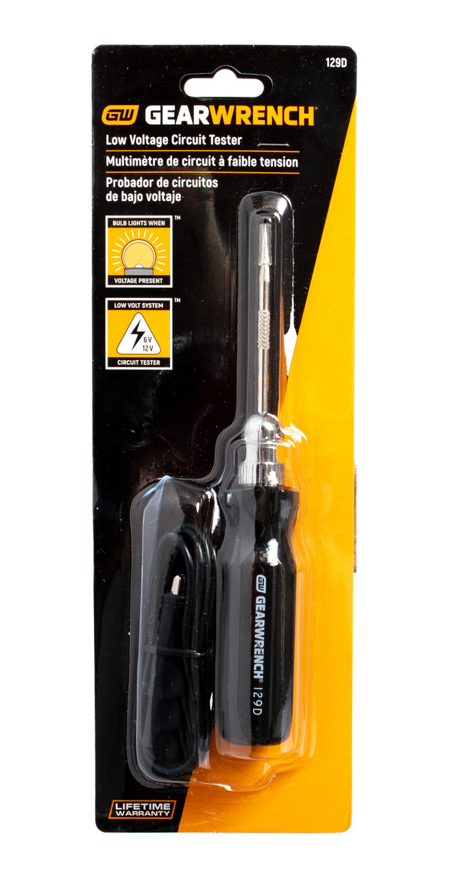 Apex Tool Group GearWrench 6/12 Volt Low Voltage Circuit Tester Part Number 129D