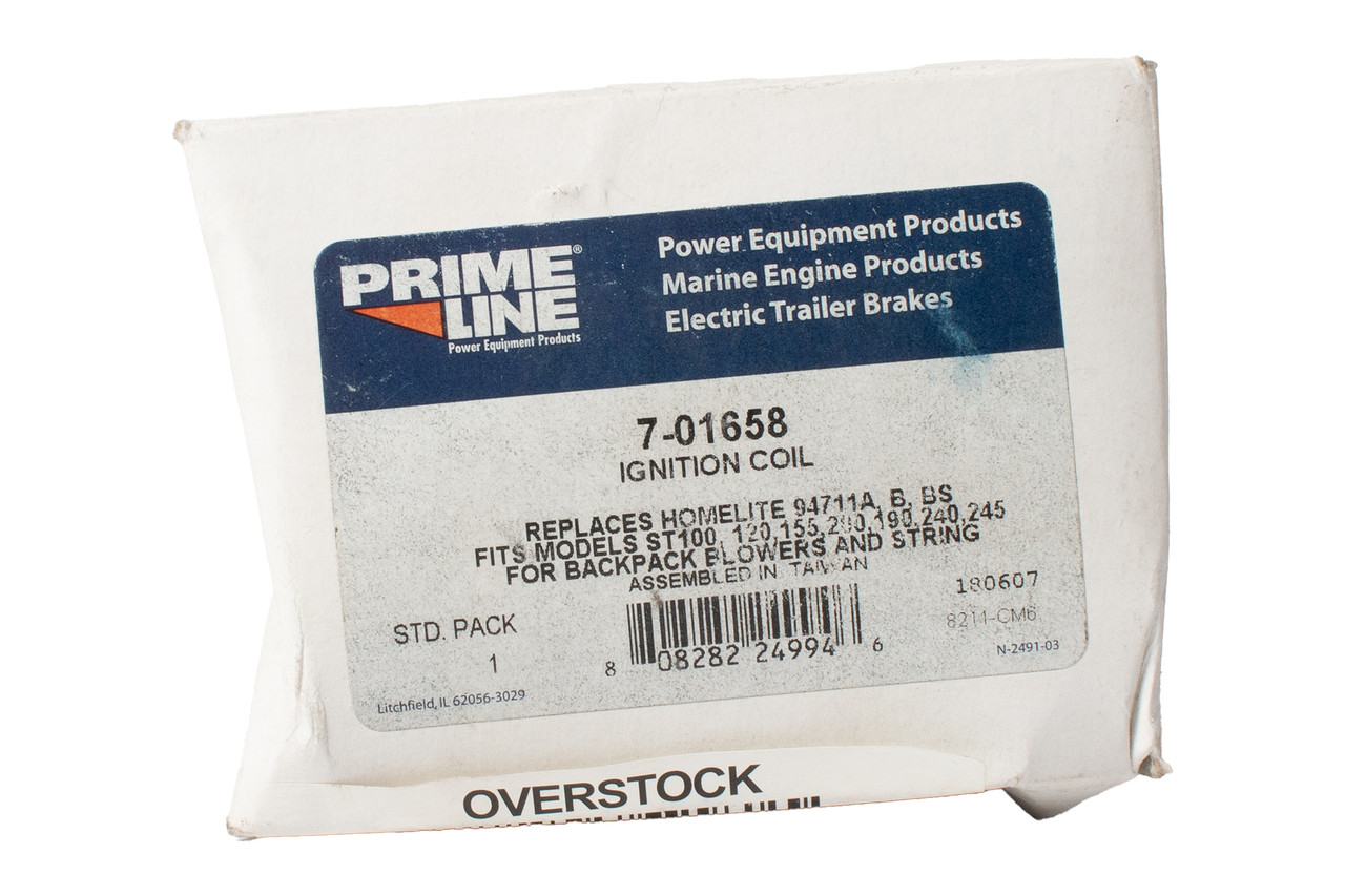Primeline Replacement Ignition Coil Fit Lawnmowers Chainsaws Part Number 7-01658