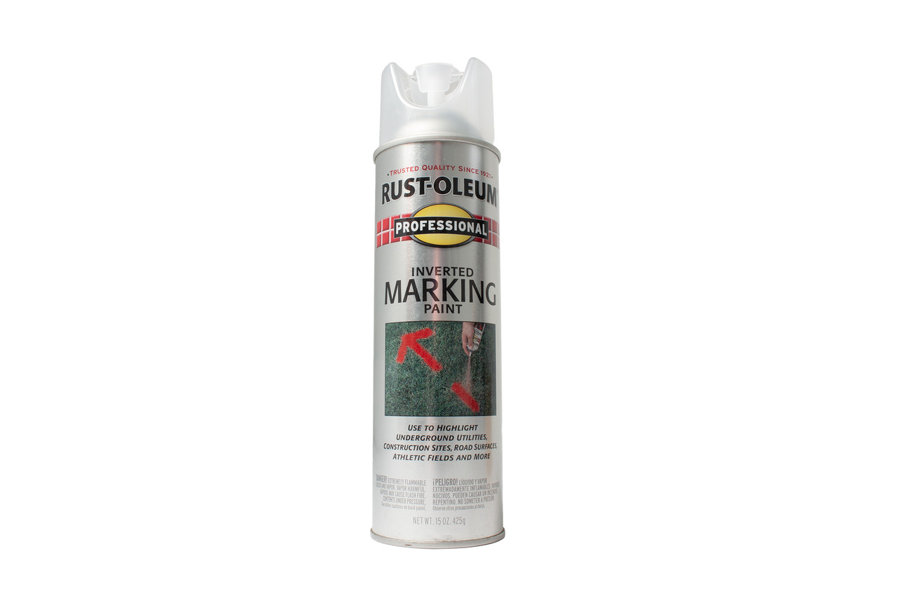 Rust-Oleum Professional Inverted Marking Utility Paint Spray 15 Oz Model 2596838