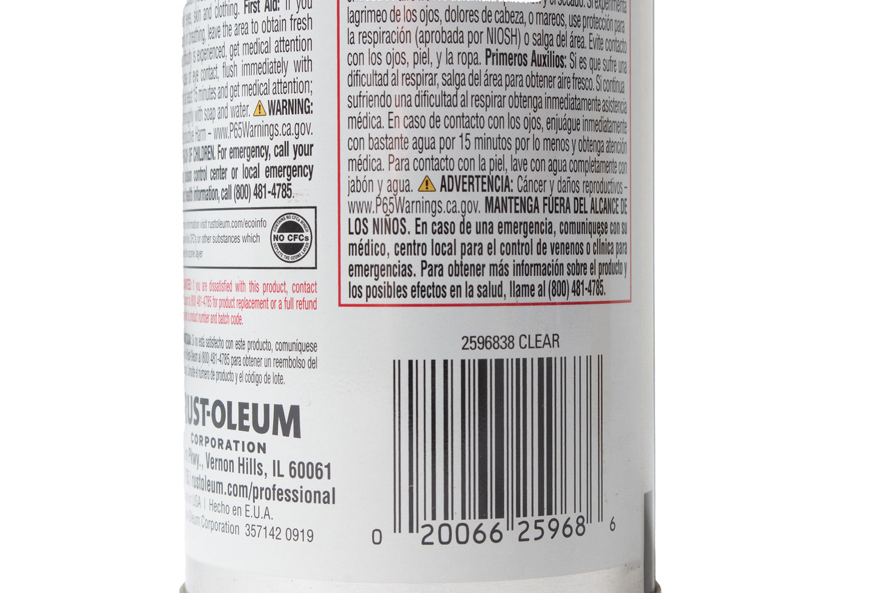 Rust-Oleum Professional Inverted Marking Utility Paint Spray 15 Oz Model 2596838