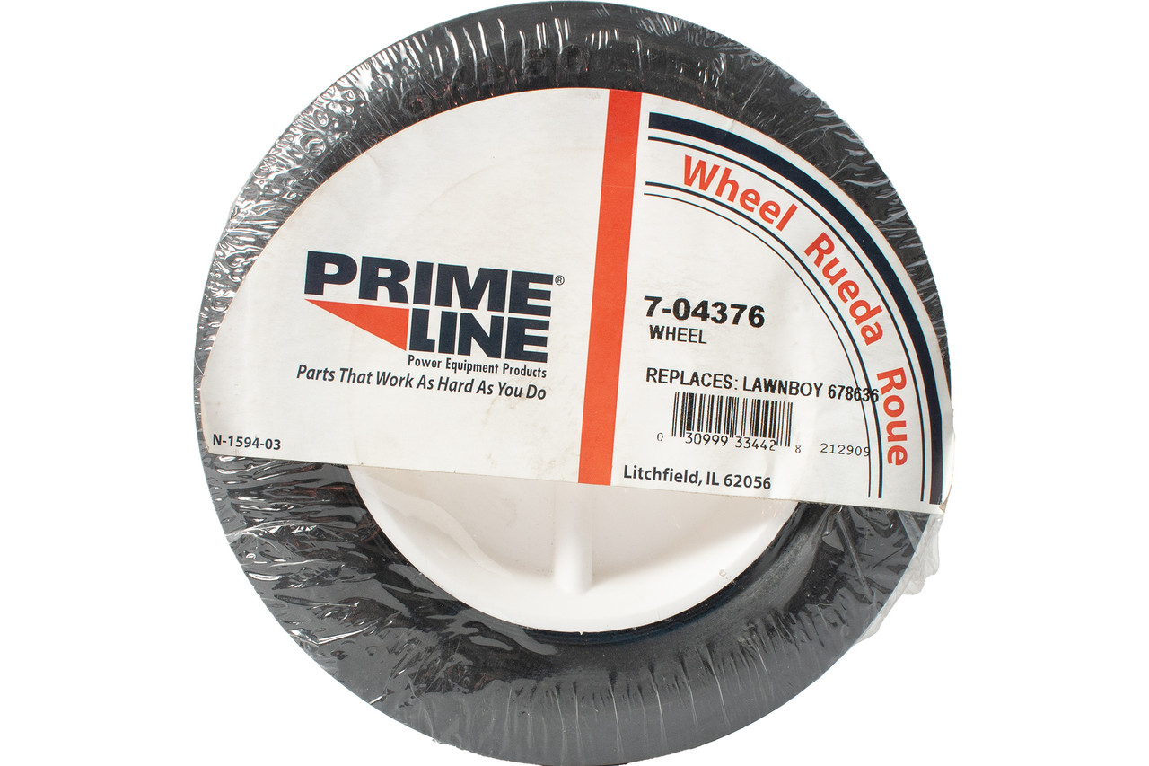 Prime Line Wheel Plastic Smooth Tread Fits Lawn Mowers Tractors Number 7-04376