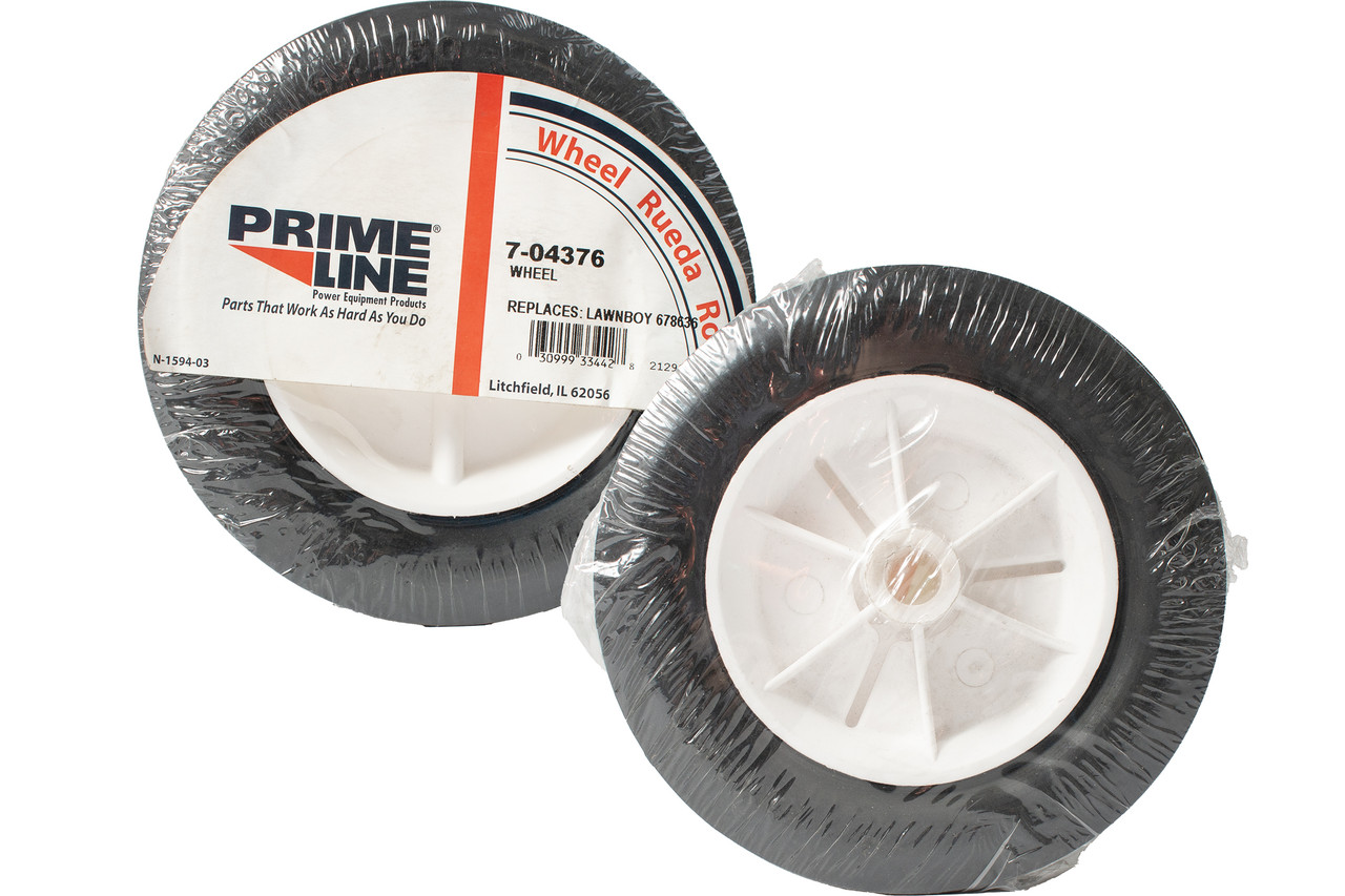 Prime Line Wheel Plastic Smooth Tread Fits Lawn Mowers Tractors Number 7-04376