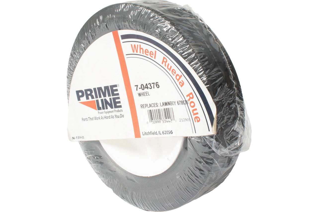 Prime Line Wheel Plastic Smooth Tread Fits Lawn Mowers Tractors Number 7-04376