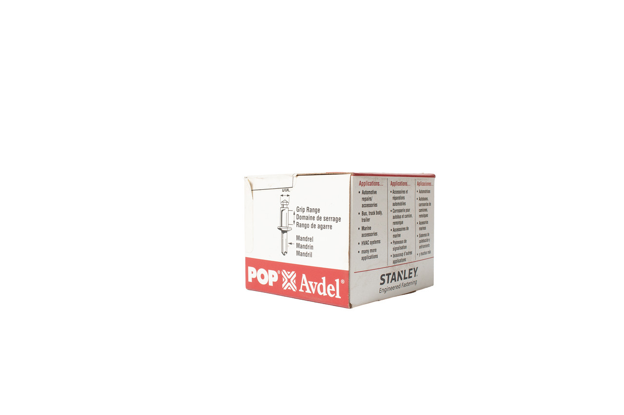 Pop Avdel Plated Steel Rivets 100x 5/32" Diameter 1/16-1/8 Grip Range Part 59448