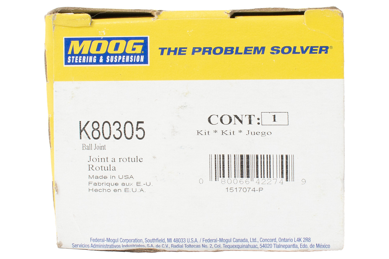 Moog Replacement Rear Lower Ball Joint Fits 2002-07 Buick Rendezvous Part K80305
