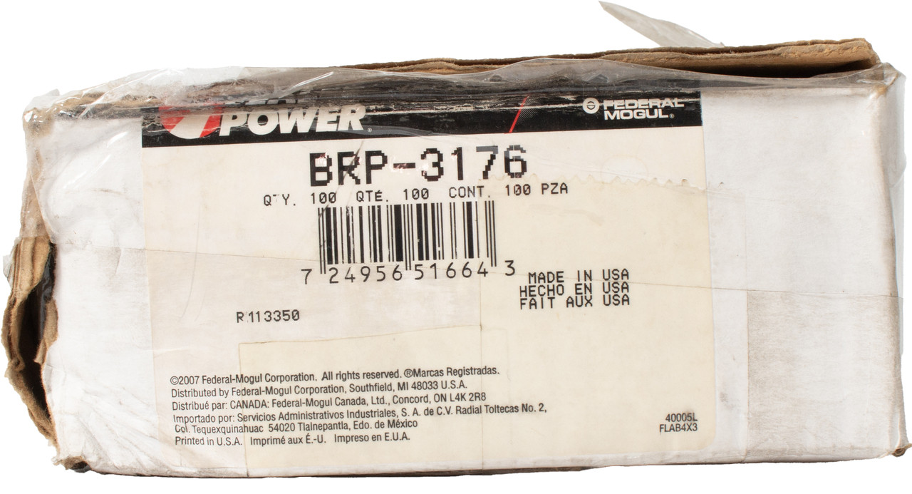 Sealed Power Engine Push Rod 100-Pc Fit 64-82 Ford Mustang L6 3.3 Model BRP-3176
