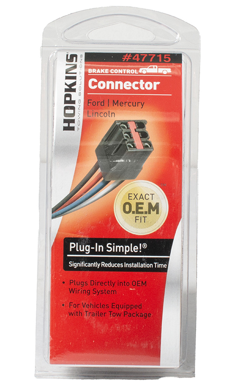 Hopkins Brake Control Connector Plug-in Simple Compatible Adapter Model ID 47715