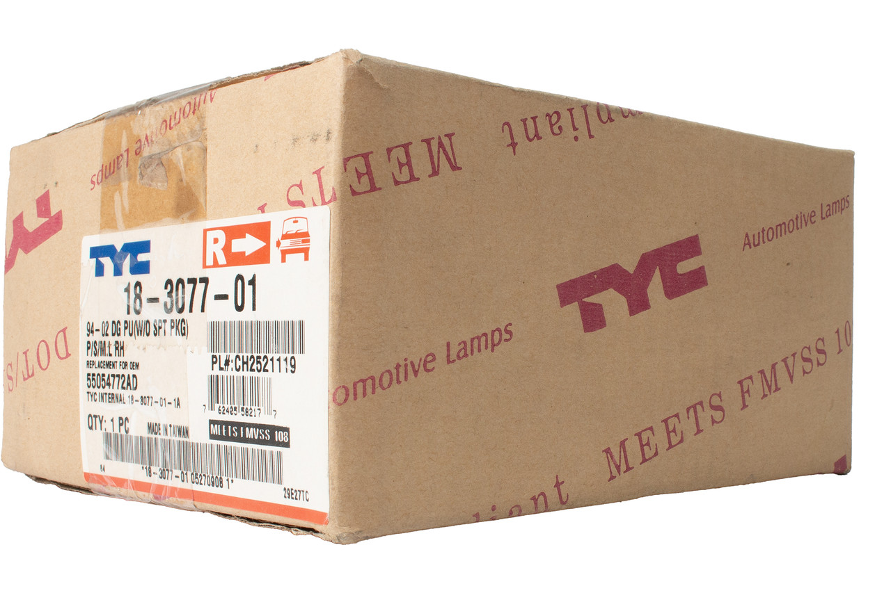 Pilot Front Right Side Marker Light Fit 1994-02 Dodge Ram Trucks Part 18-3077-01