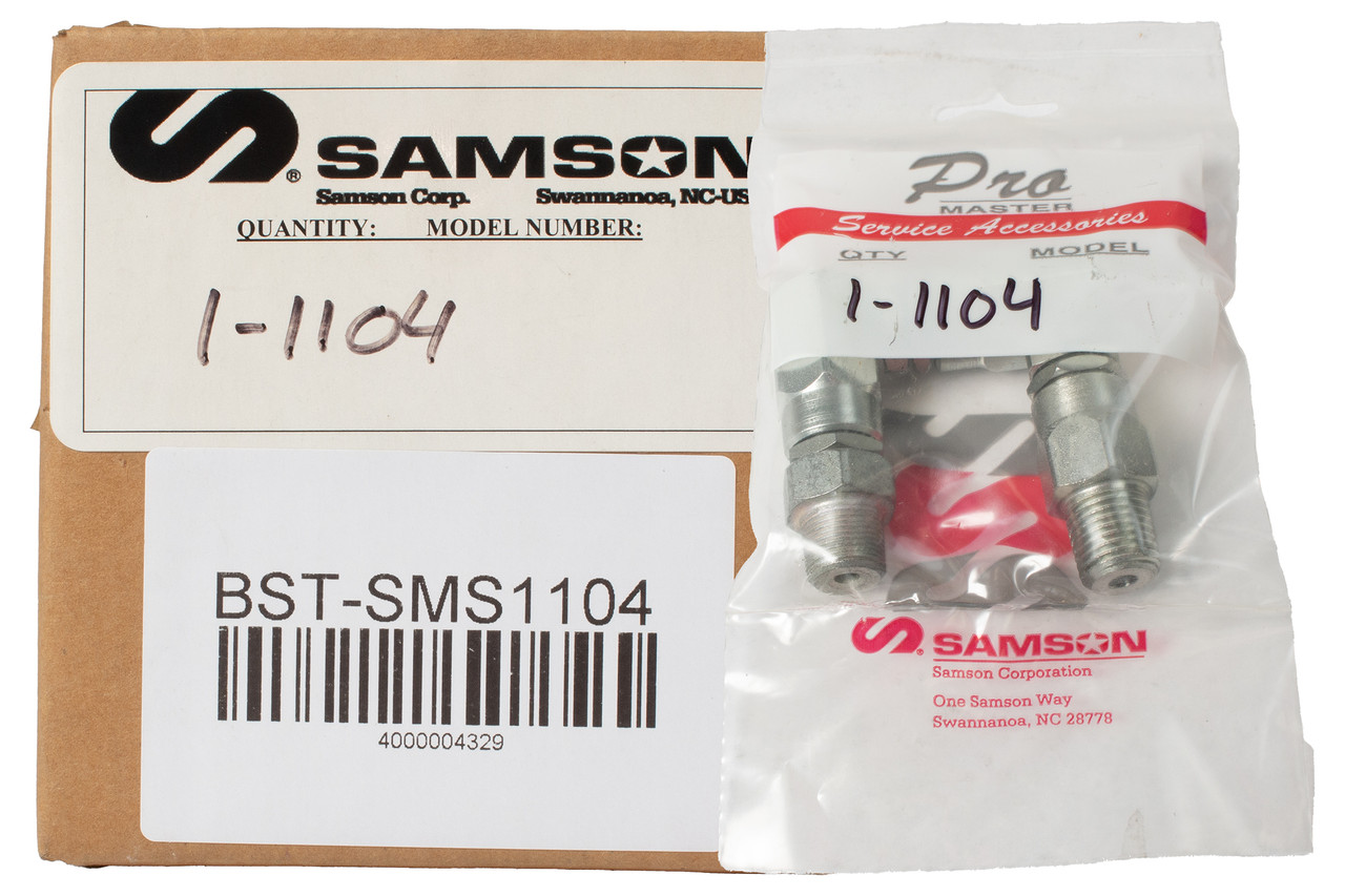 Samson Pro Master Z-Swivel 1/4 Inch NPTM x 1/2in x 27 M Thread Size Part ID 1104