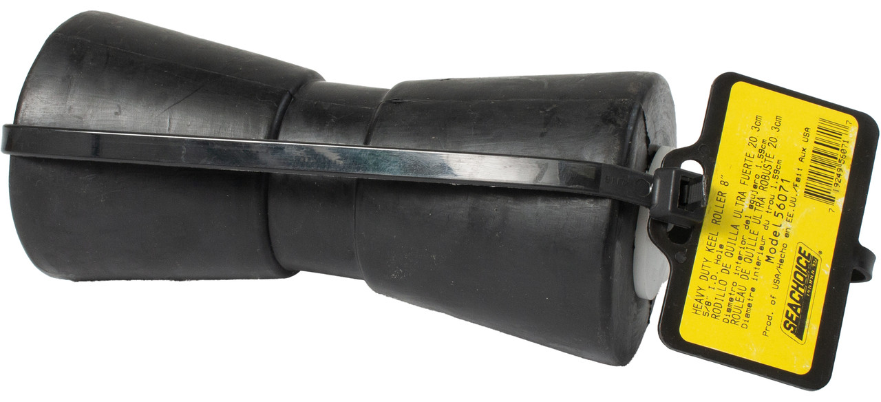 Seachoice Heavy Duty Trailer Keel Roller 8 Inches 5/8 Inch ID Hole Part ID 56071