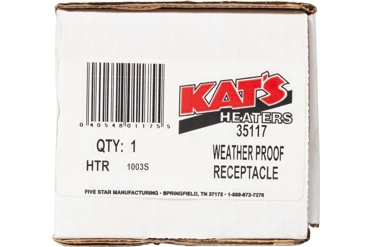 Kats Engine Heater Power Receptacle Flipper Door Weather Proof Part Number 35117