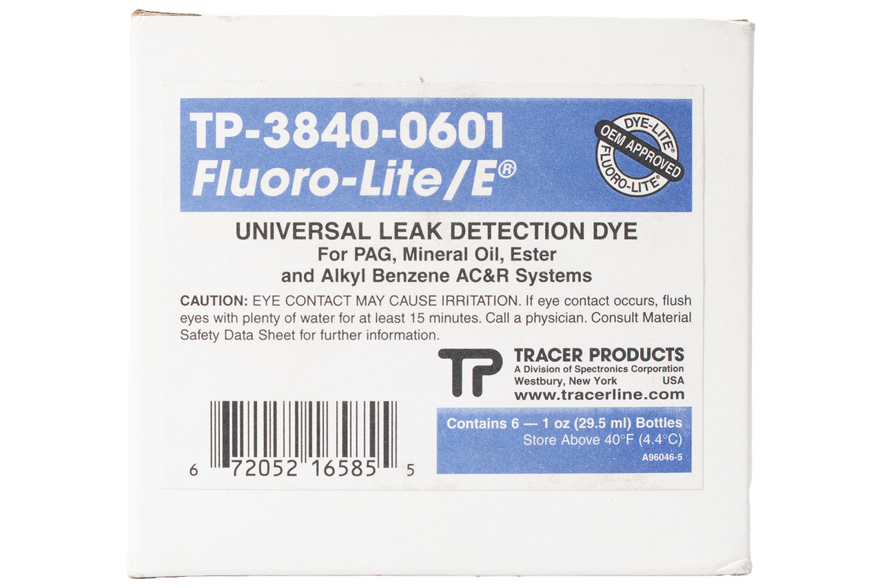 Fluoro-Lite Universal AC Fluorescent Leak Detection Dye Part Number TP-3840-0601
