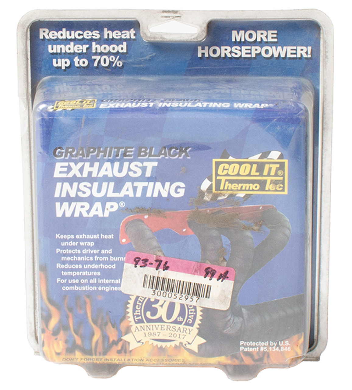 Cool It Thermo Tec Exhaust Insulating Wrap Graphite Black 2-in x 50ft Item 11022